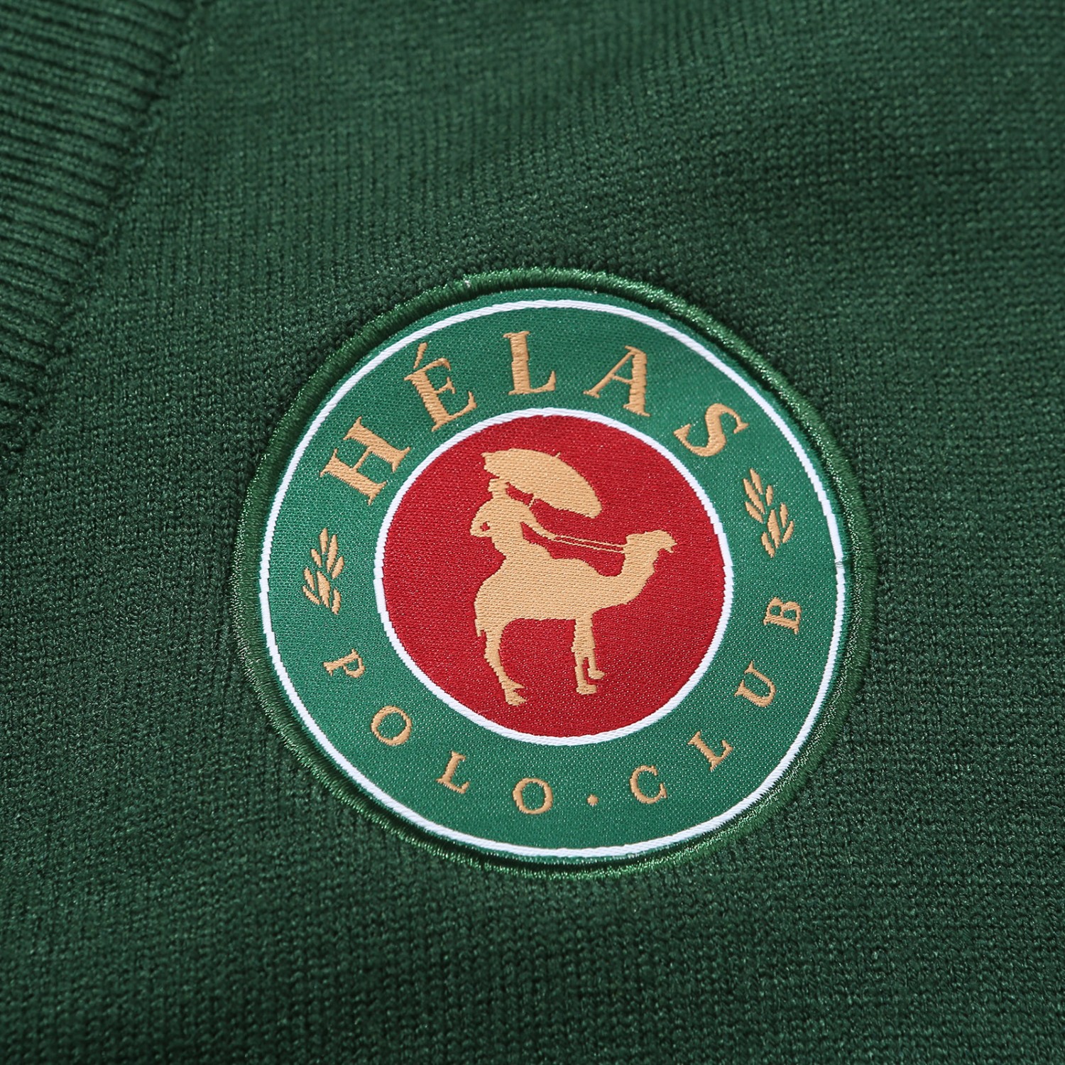 POLO CLUB KNITTED CARDIGAN GREEN | HÉLAS