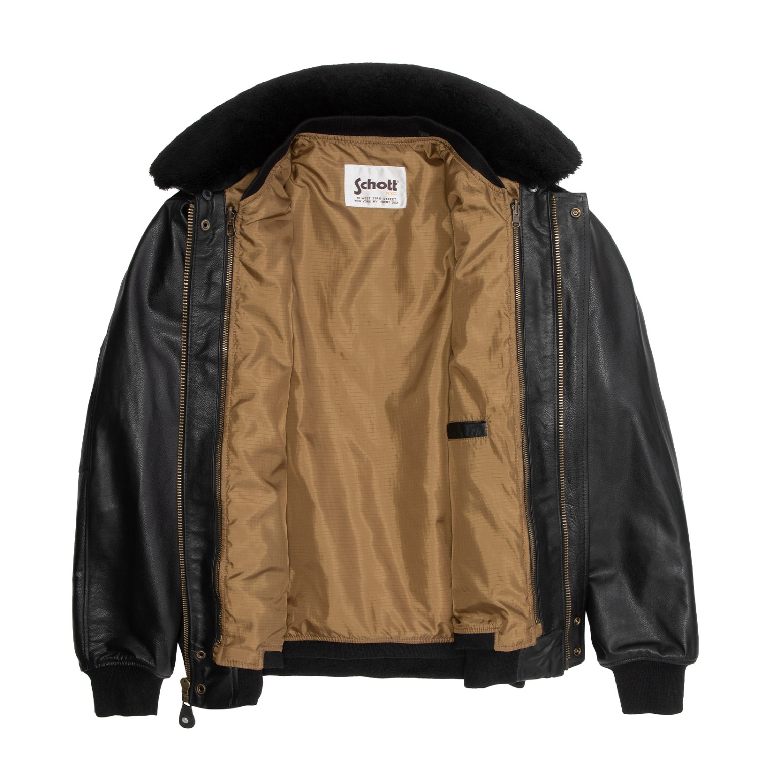 Schott nyc outlet pilot jacket black