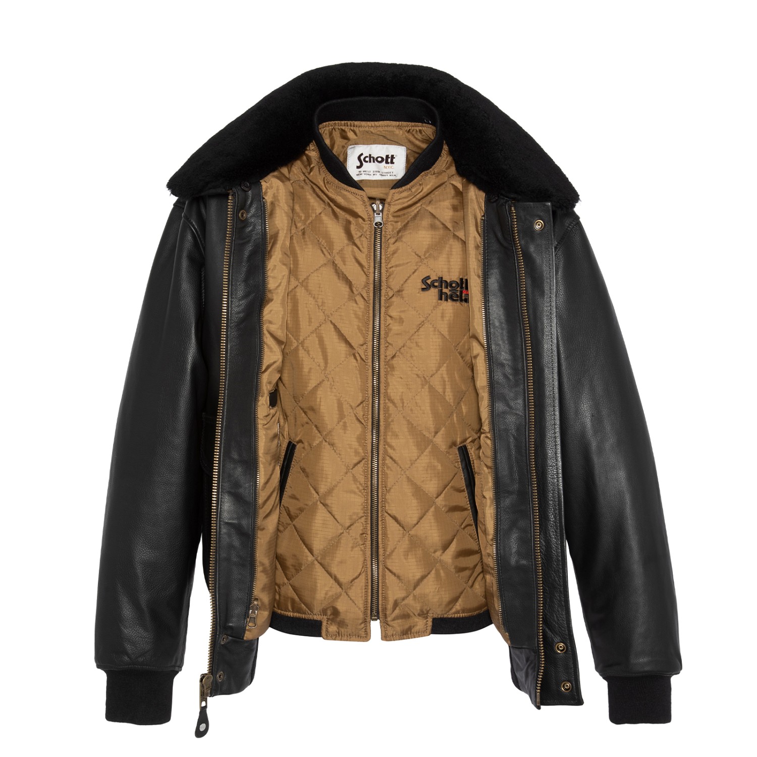 Schott nyc leather bomber clearance jacket